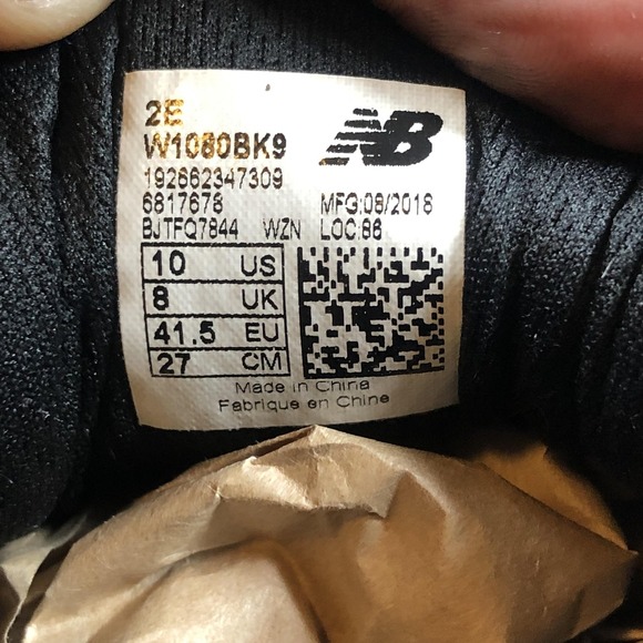 New Balance Fresh Foam 1080 Womens 10 Wide Black Running Shoes W1080BK9 - Picture 9 of 16